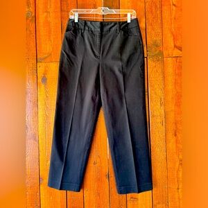 Talbots Stretch Women’s Pants Size 6 Cropped Black Straight Leg